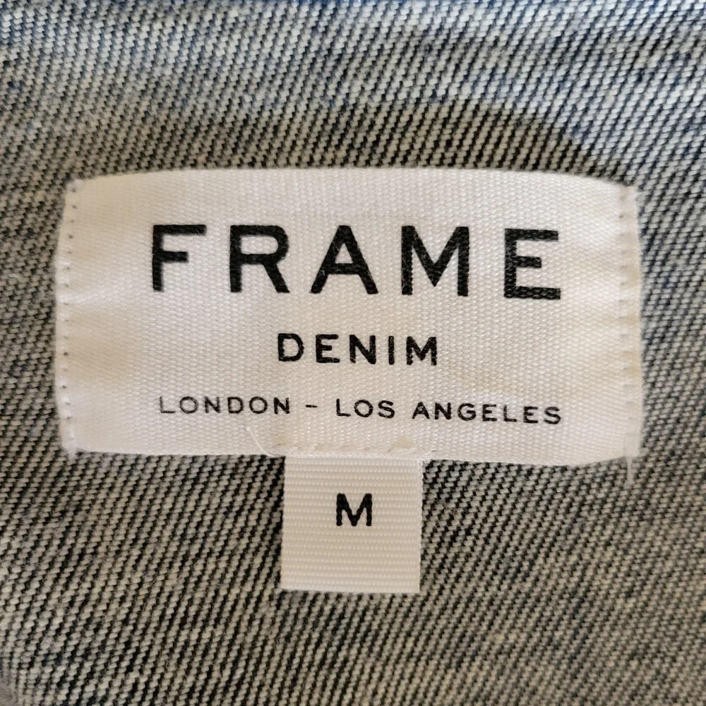 FRAME // ltd ed le slim denim jacket in medium blue denim shore coast - Picture 13 of 16